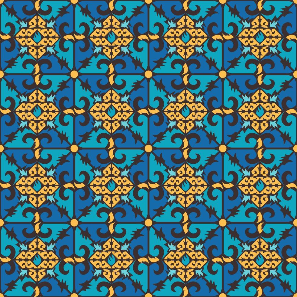 Seamless patern of dayak ethnic pattern.traditional Indonesian fabric motif.borneo pattern. vector design inspiration. Creative textile for fashion or cloth