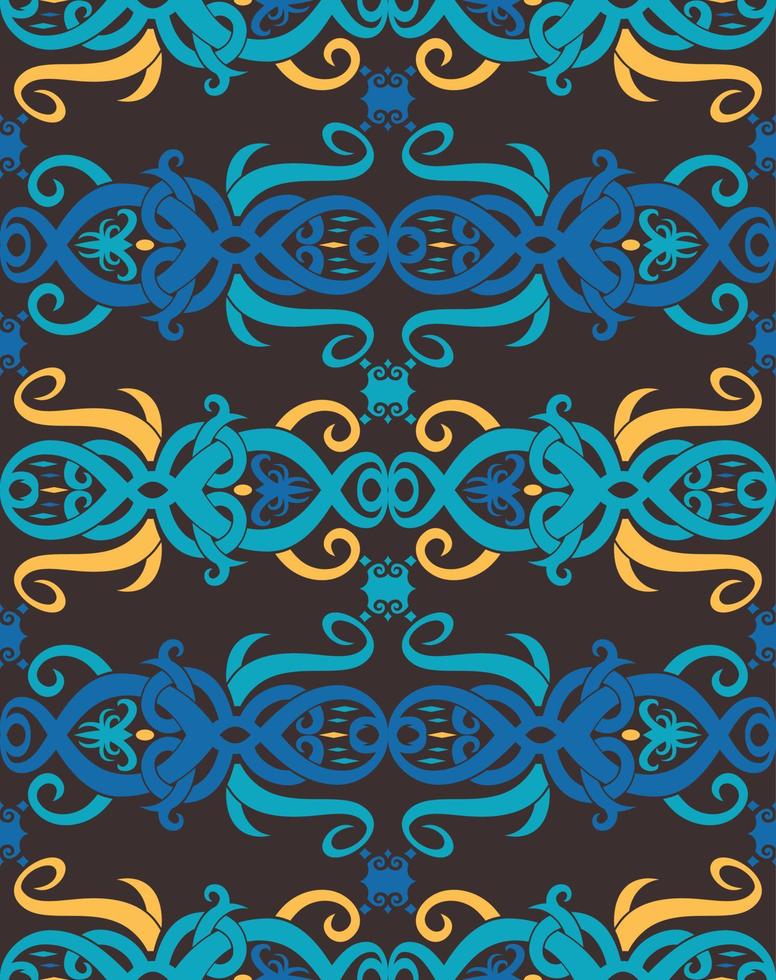 Seamless patern of dayak ethnic pattern.traditional Indonesian fabric motif.borneo pattern. vector design inspiration. Creative textile for fashion or cloth