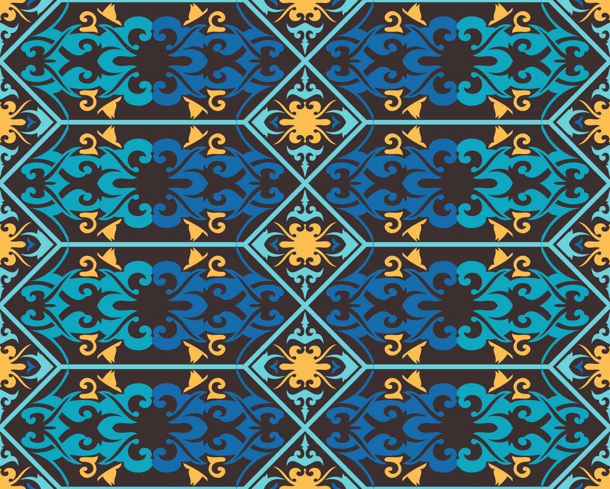 Seamless patern of dayak ethnic pattern.traditional Indonesian fabric motif.borneo pattern. vector design inspiration. Creative textile for fashion or cloth