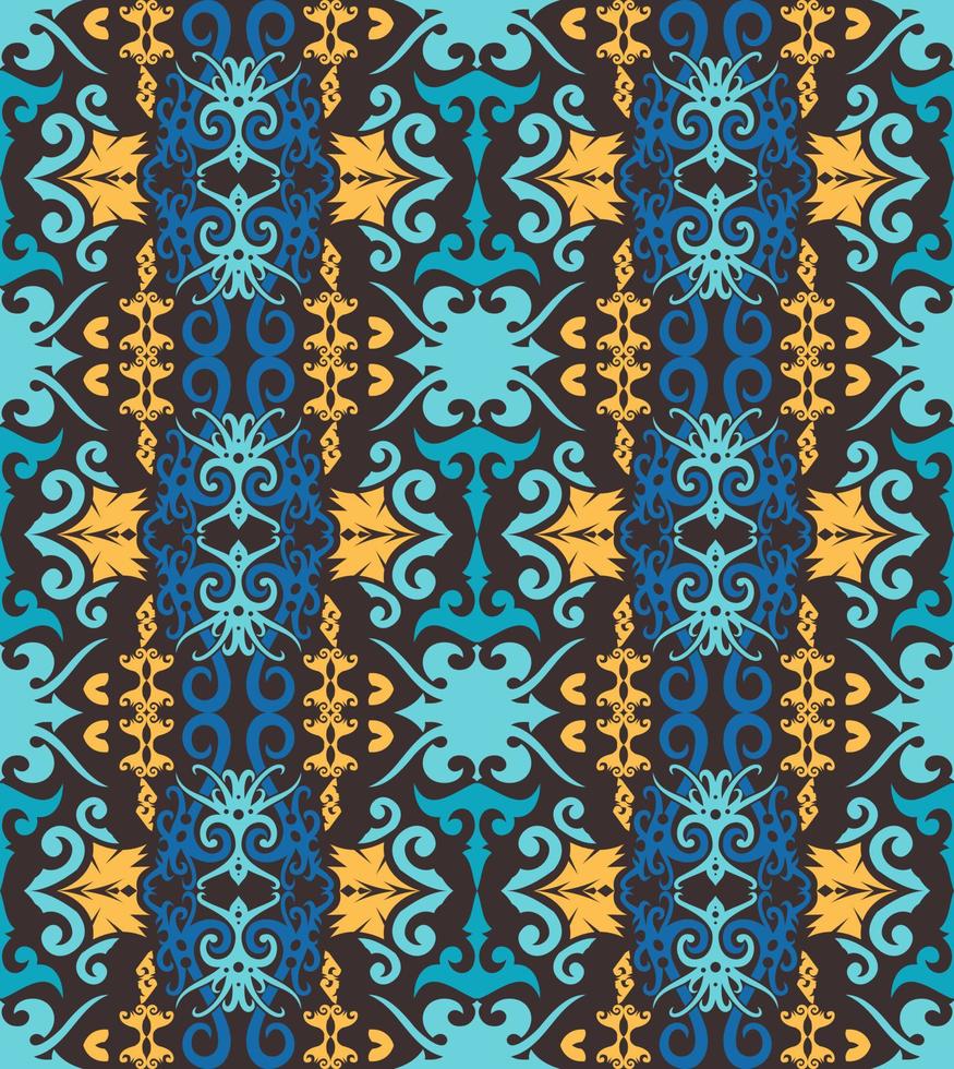 Seamless patern of dayak ethnic pattern.traditional Indonesian fabric motif.borneo pattern. vector design inspiration. Creative textile for fashion or cloth