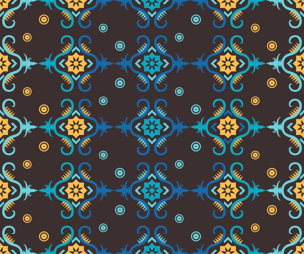 Seamless patern of dayak ethnic pattern.traditional Indonesian fabric motif.borneo pattern. vector design inspiration. Creative textile for fashion or cloth