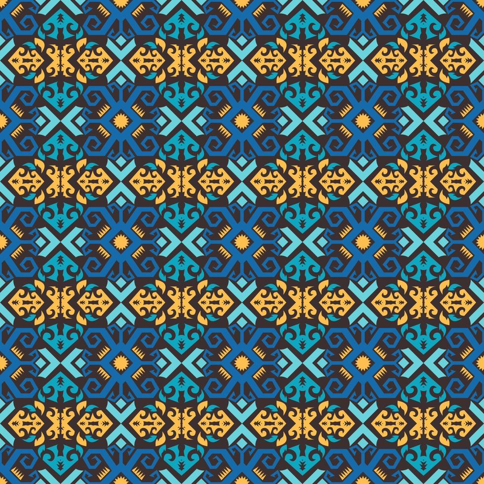 Seamless patern of dayak ethnic pattern.traditional Indonesian fabric motif.borneo pattern. vector design inspiration. Creative textile for fashion or cloth