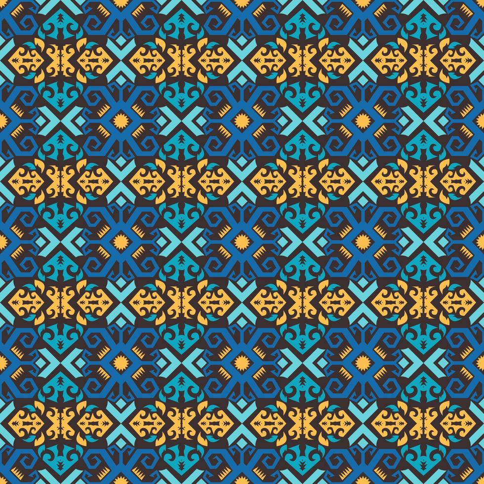 Seamless patern of dayak ethnic pattern.traditional Indonesian fabric motif.borneo pattern. vector design inspiration. Creative textile for fashion or cloth