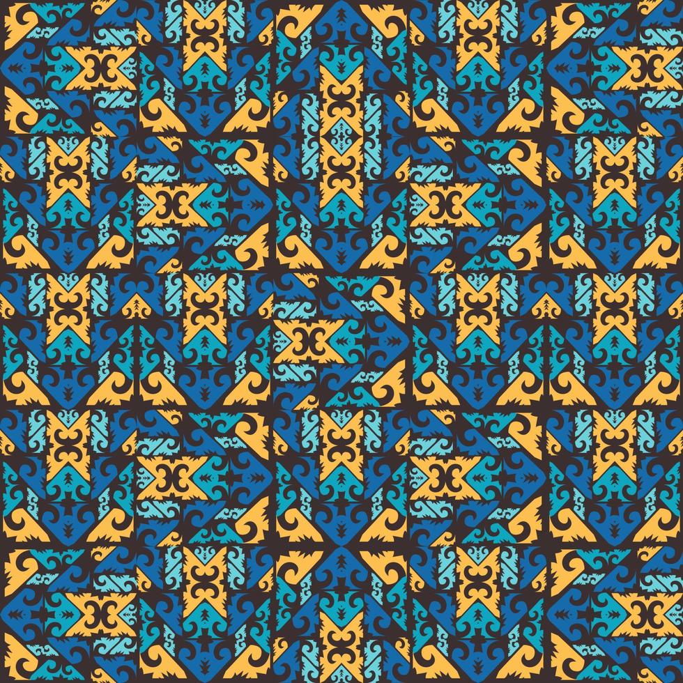 Seamless patern of dayak ethnic pattern.traditional Indonesian fabric motif.borneo pattern. vector design inspiration. Creative textile for fashion or cloth