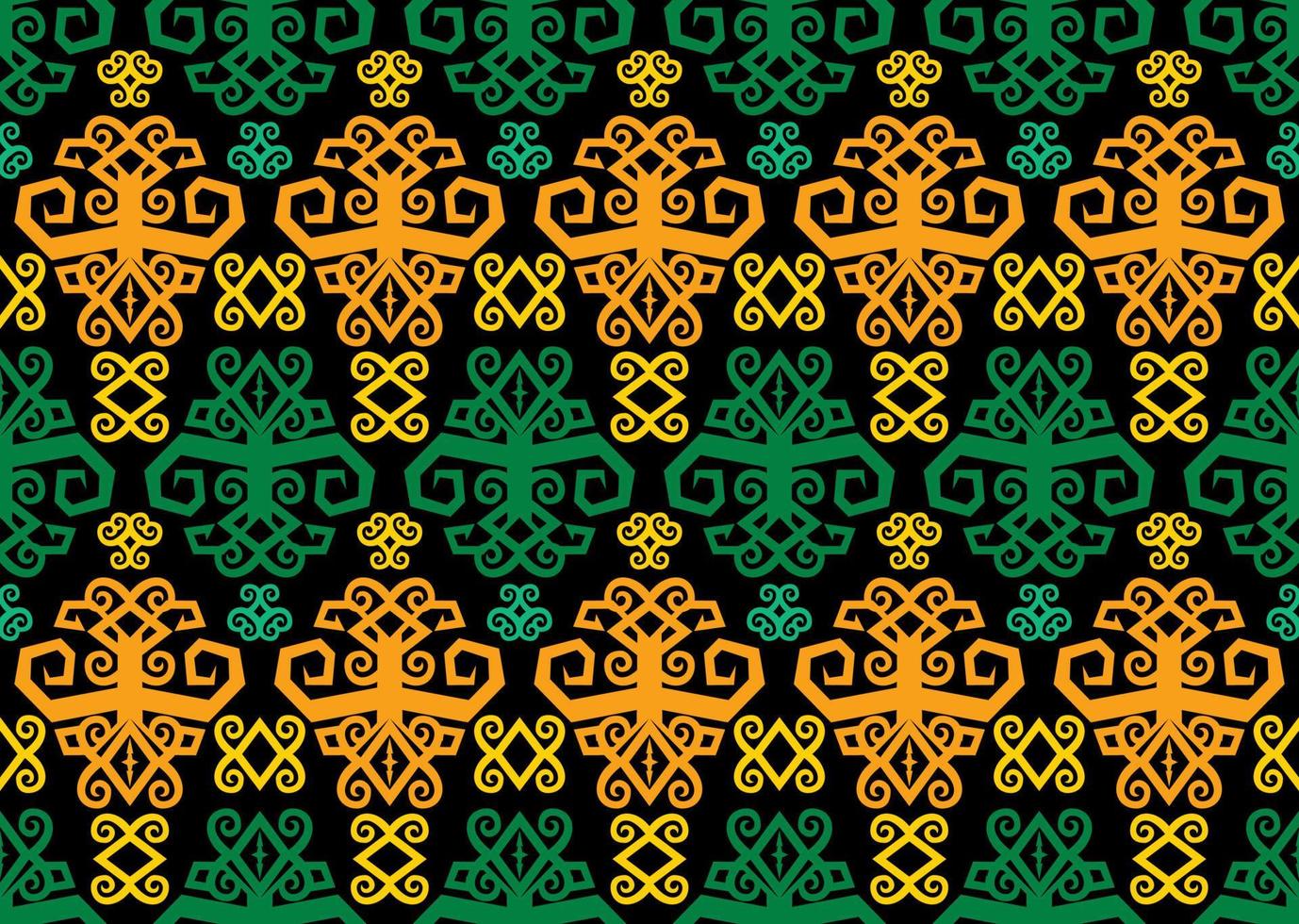 Seamless patern of dayak ethnic pattern.traditional Indonesian fabric motif.borneo pattern. vector design inspiration. Creative textile for fashion or cloth