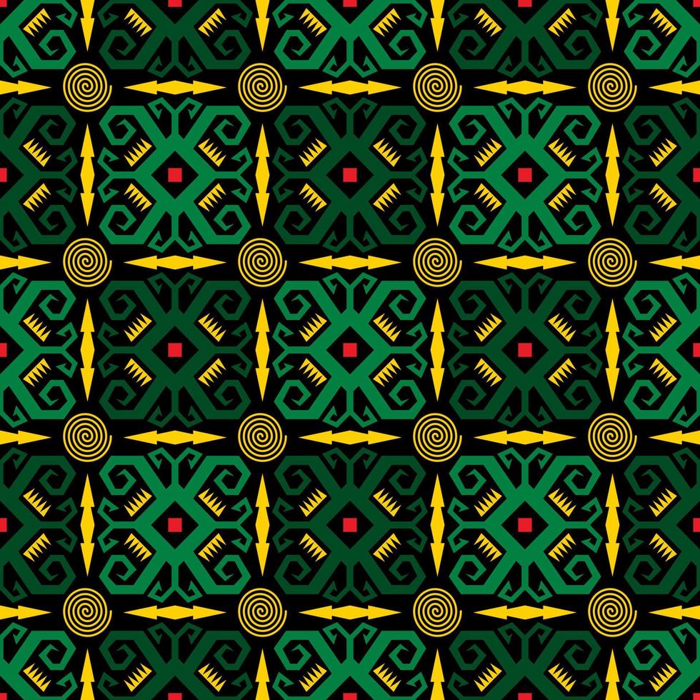 Seamless patern of dayak ethnic pattern.traditional Indonesian fabric motif.borneo pattern. vector design inspiration. Creative textile for fashion or cloth