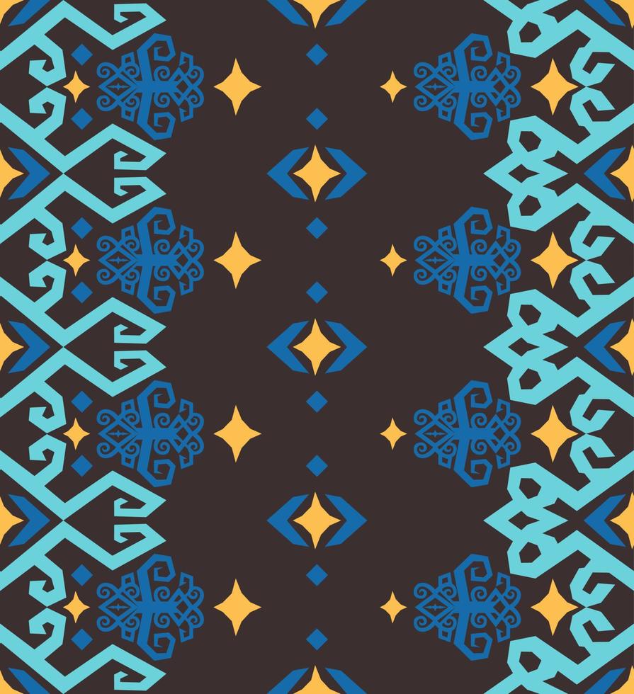Seamless patern of dayak ethnic pattern.traditional Indonesian fabric motif.borneo pattern. vector design inspiration. Creative textile for fashion or cloth