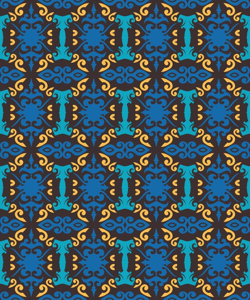 Seamless patern of dayak ethnic pattern.traditional Indonesian fabric motif.borneo pattern. vector design inspiration. Creative textile for fashion or cloth