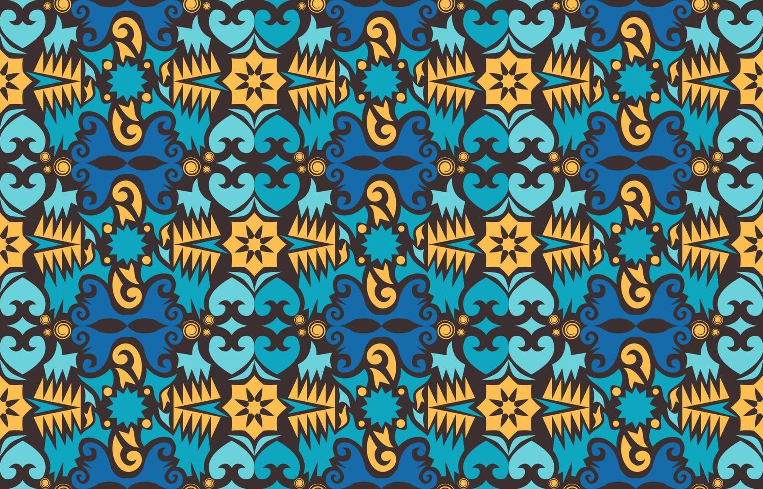 Seamless patern of dayak ethnic pattern.traditional Indonesian fabric motif.borneo pattern. vector design inspiration. Creative textile for fashion or cloth