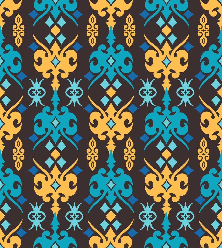 Seamless patern of dayak ethnic pattern.traditional Indonesian fabric motif.borneo pattern. vector design inspiration. Creative textile for fashion or cloth