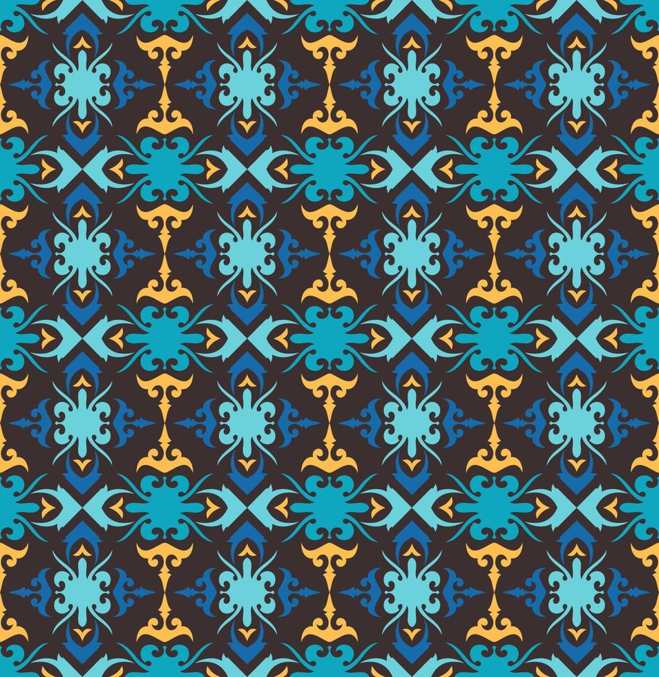 Seamless patern of dayak ethnic pattern.traditional Indonesian fabric motif.borneo pattern. vector design inspiration. Creative textile for fashion or cloth