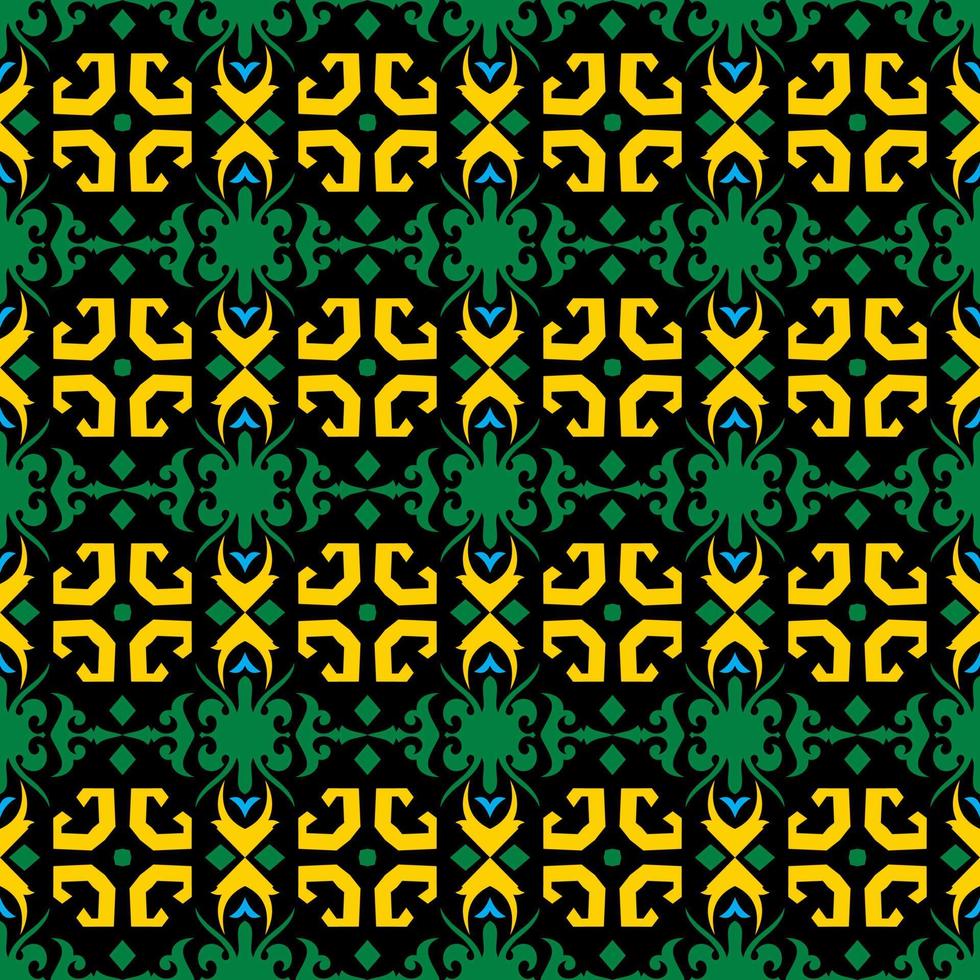 Seamless patern of dayak ethnic pattern.traditional Indonesian fabric motif.borneo pattern. vector design inspiration. Creative textile for fashion or cloth