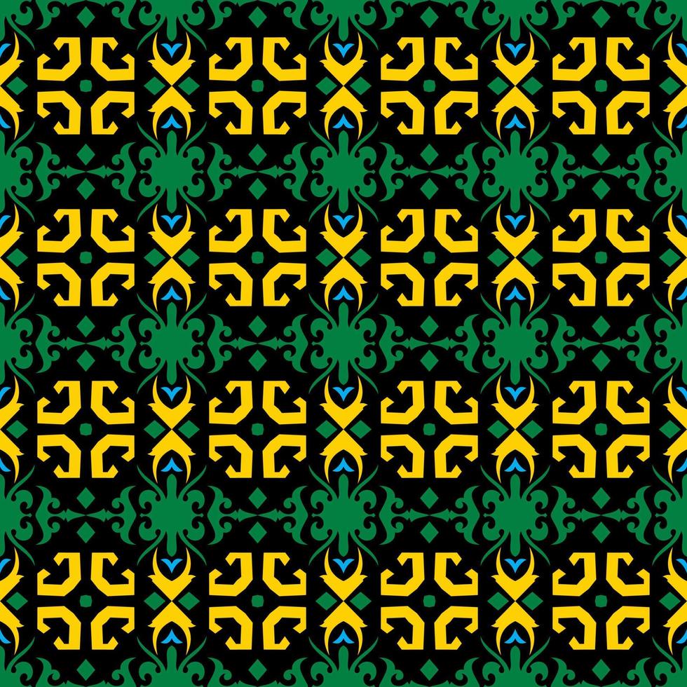 Seamless patern of dayak ethnic pattern.traditional Indonesian fabric motif.borneo pattern. vector design inspiration. Creative textile for fashion or cloth