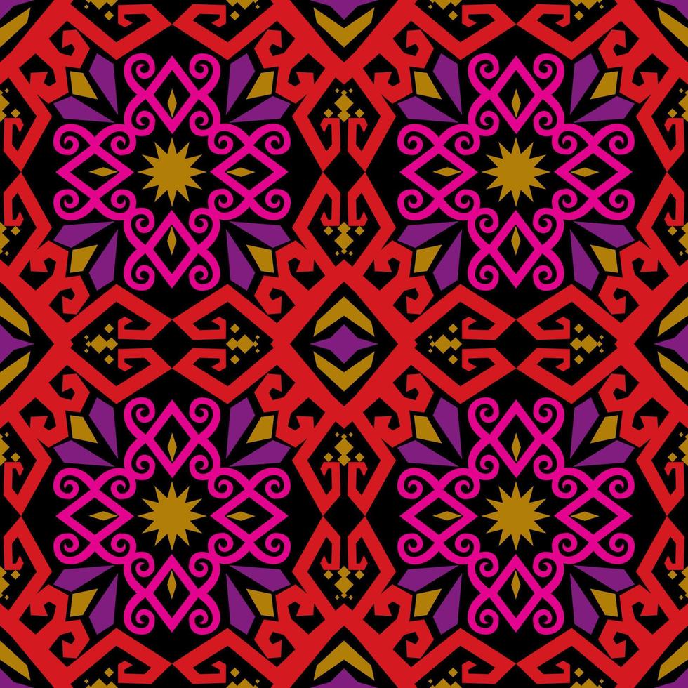 patrón sin costuras de patrón étnico dayak.motivo de tela indonesia tradicional.patrón de borneo. inspiración de diseño vectorial. textil creativo para moda o tela vector