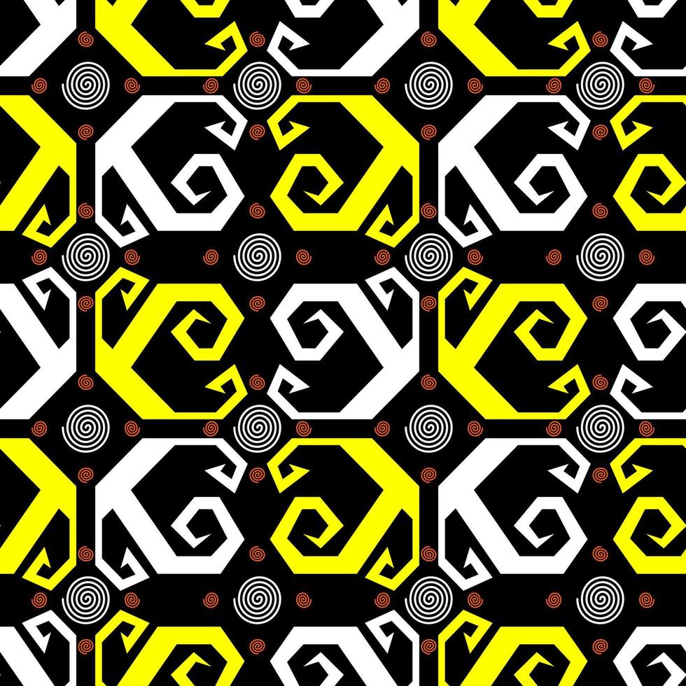 Seamless patern of dayak ethnic pattern.traditional Indonesian fabric motif.borneo pattern. vector design inspiration. Creative textile for fashion or cloth