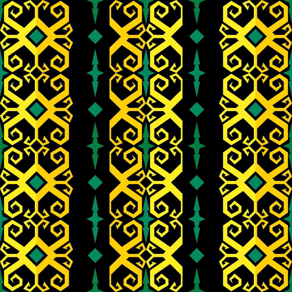 Seamless patern of dayak ethnic pattern.traditional Indonesian fabric motif.borneo pattern. vector design inspiration. Creative textile for fashion or cloth