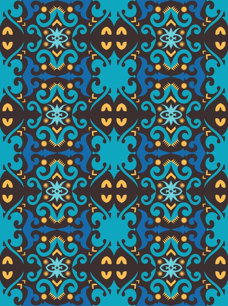 Seamless patern of dayak ethnic pattern.traditional Indonesian fabric motif.borneo pattern. vector design inspiration. Creative textile for fashion or cloth