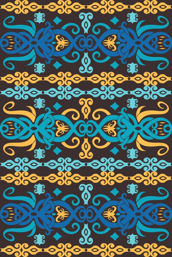 Seamless patern of dayak ethnic pattern.traditional Indonesian fabric motif.borneo pattern. vector design inspiration. Creative textile for fashion or cloth