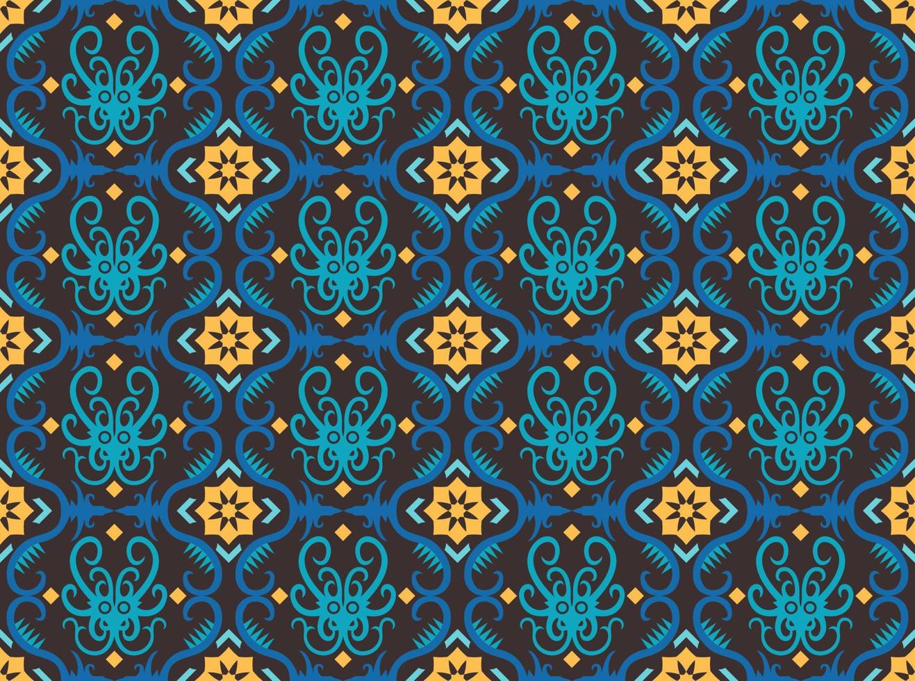 Seamless patern of dayak ethnic pattern.traditional Indonesian fabric motif.borneo pattern. vector design inspiration. Creative textile for fashion or cloth