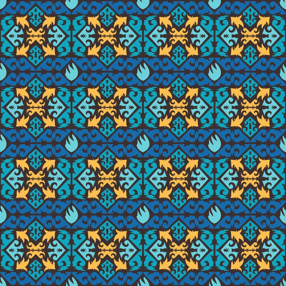 Seamless patern of dayak ethnic pattern.traditional Indonesian fabric motif.borneo pattern. vector design inspiration. Creative textile for fashion or cloth