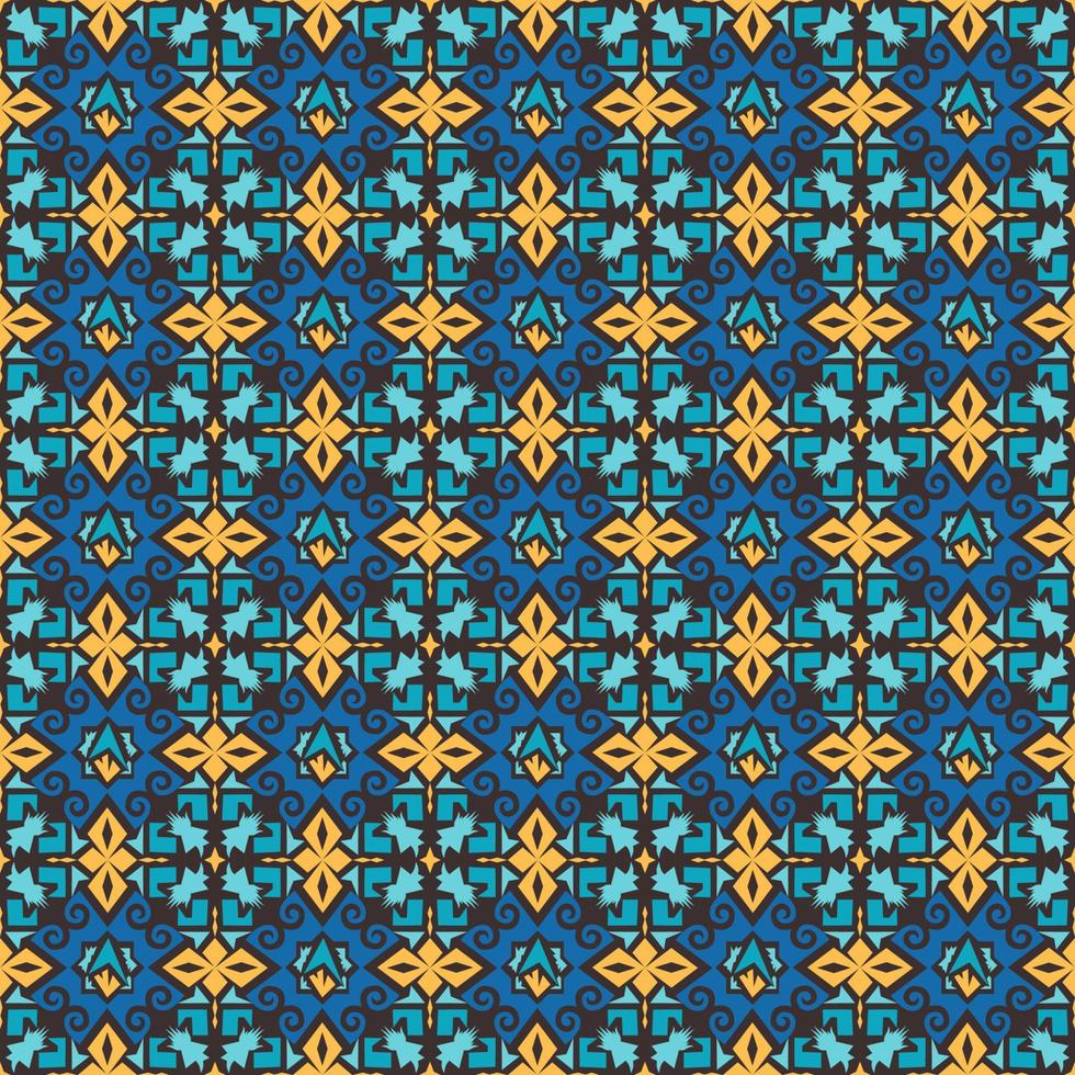 Seamless patern of dayak ethnic pattern.traditional Indonesian fabric motif.borneo pattern. vector design inspiration. Creative textile for fashion or cloth