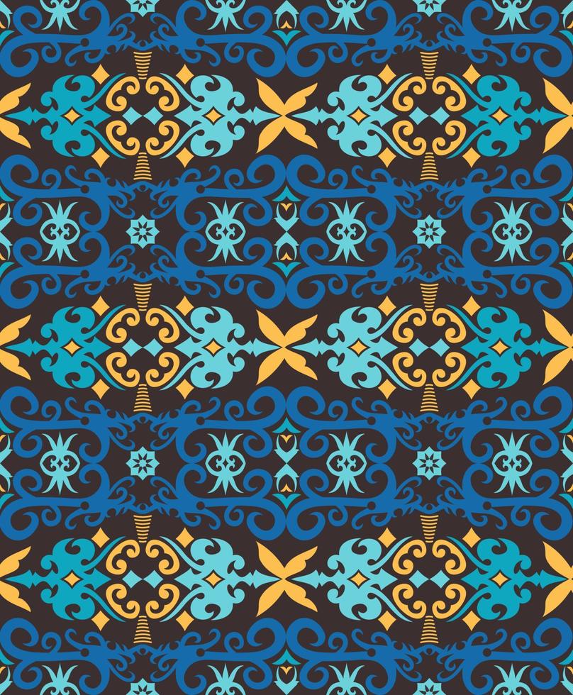 Seamless patern of dayak ethnic pattern.traditional Indonesian fabric motif.borneo pattern. vector design inspiration. Creative textile for fashion or cloth