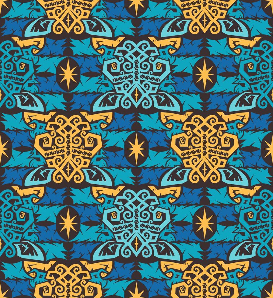Seamless patern of dayak ethnic pattern.traditional Indonesian fabric motif.borneo pattern. vector design inspiration. Creative textile for fashion or cloth