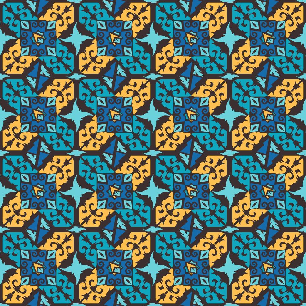 Seamless patern of dayak ethnic pattern.traditional Indonesian fabric motif.borneo pattern. vector design inspiration. Creative textile for fashion or cloth