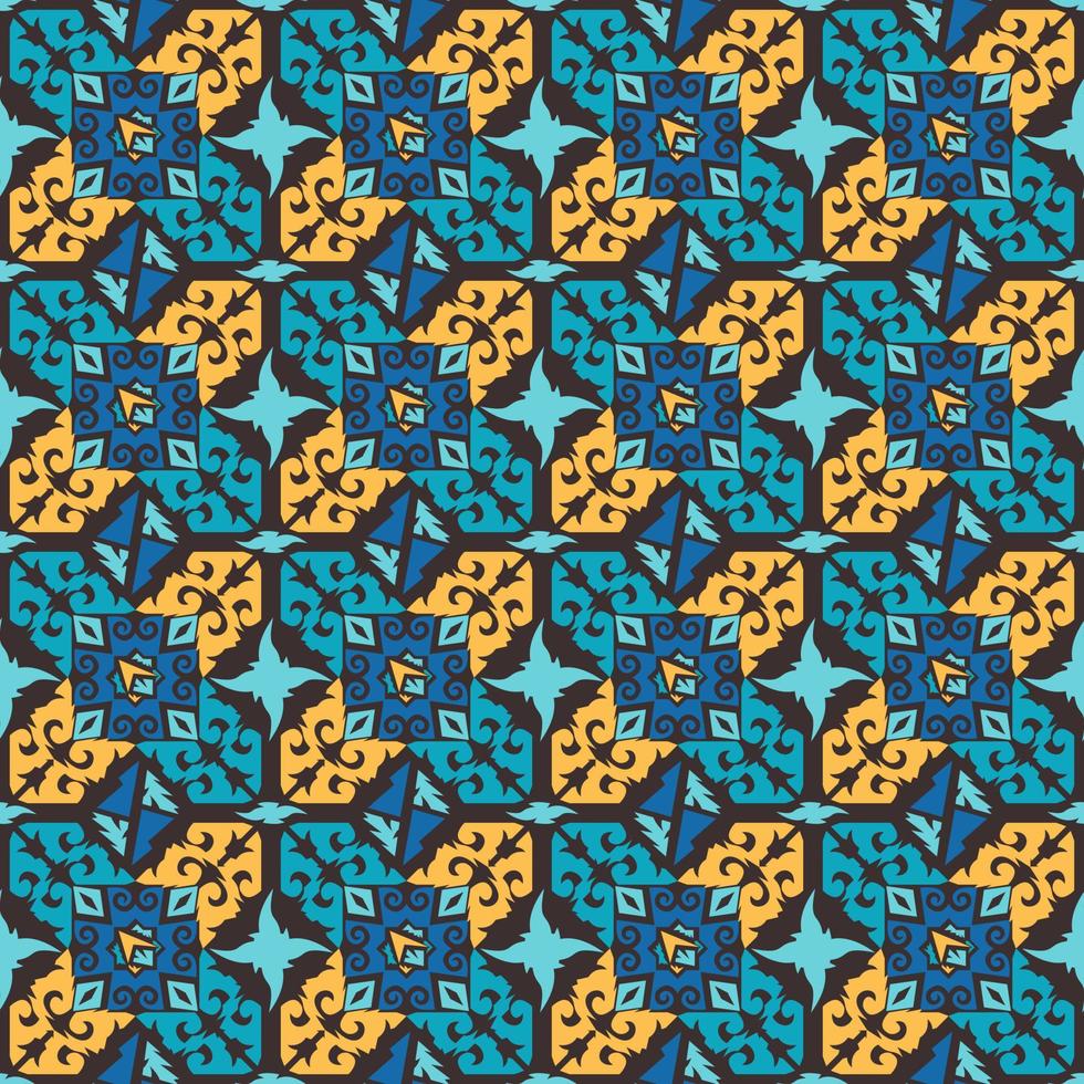 Seamless patern of dayak ethnic pattern.traditional Indonesian fabric motif.borneo pattern. vector design inspiration. Creative textile for fashion or cloth