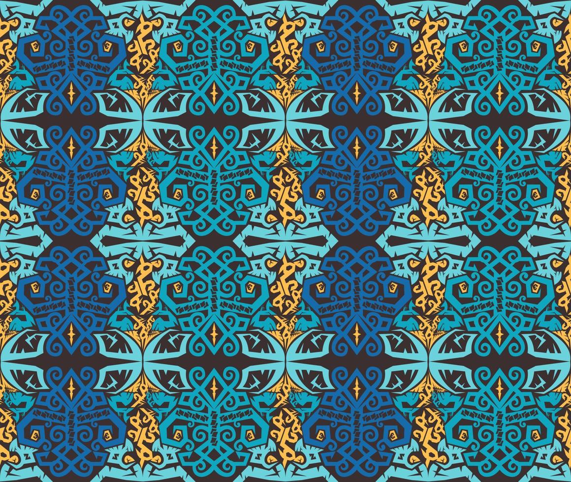 Seamless patern of dayak ethnic pattern.traditional Indonesian fabric motif.borneo pattern. vector design inspiration. Creative textile for fashion or cloth