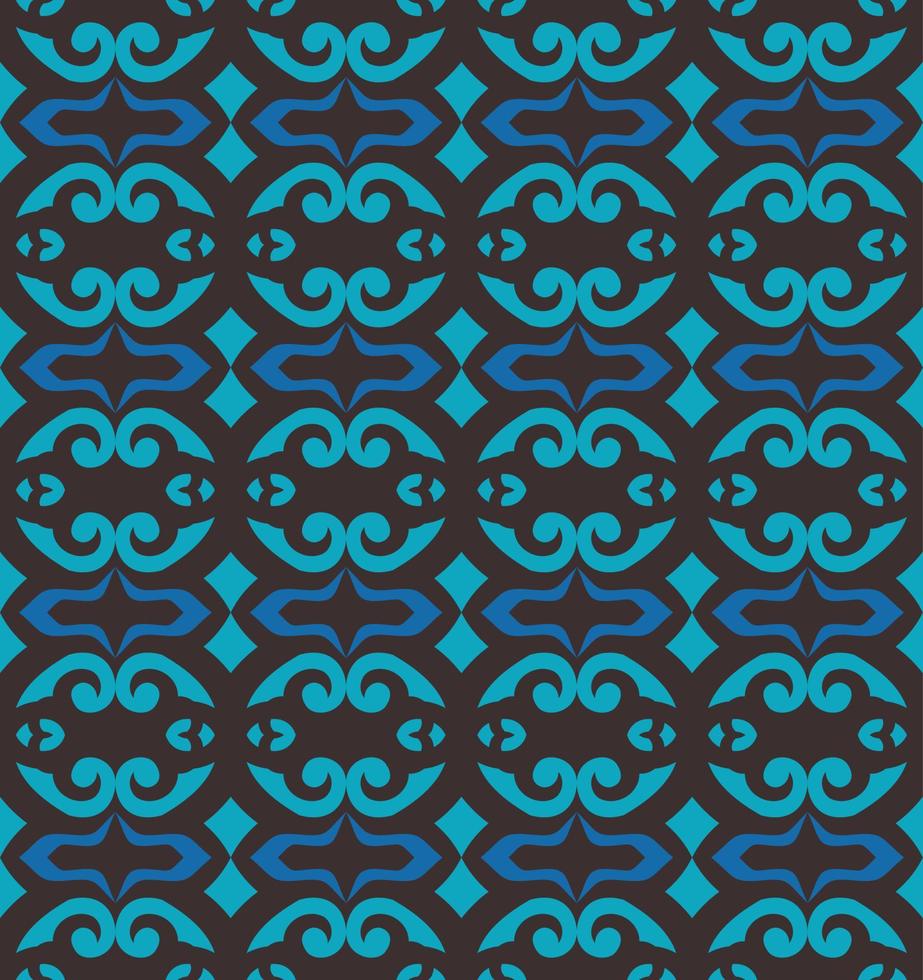 Seamless patern of dayak ethnic pattern.traditional Indonesian fabric motif.borneo pattern. vector design inspiration. Creative textile for fashion or cloth