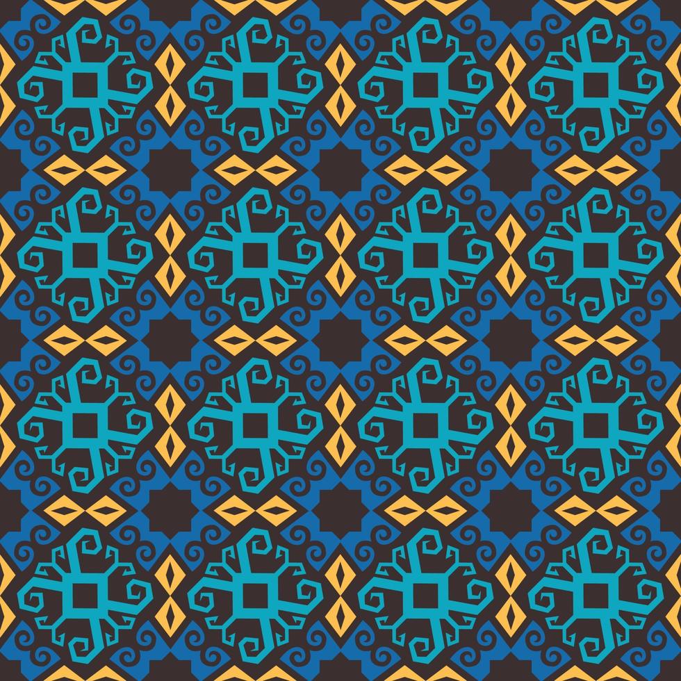 Seamless patern of dayak ethnic pattern.traditional Indonesian fabric motif.borneo pattern. vector design inspiration. Creative textile for fashion or cloth