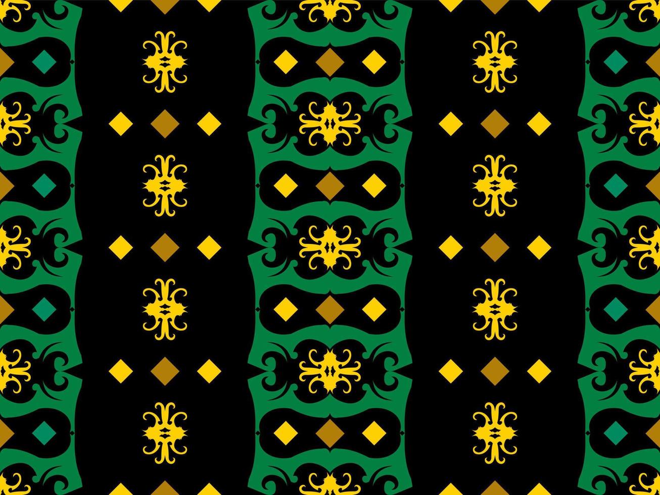 Seamless patern of dayak ethnic pattern.traditional Indonesian fabric motif.borneo pattern. vector design inspiration. Creative textile for fashion or cloth