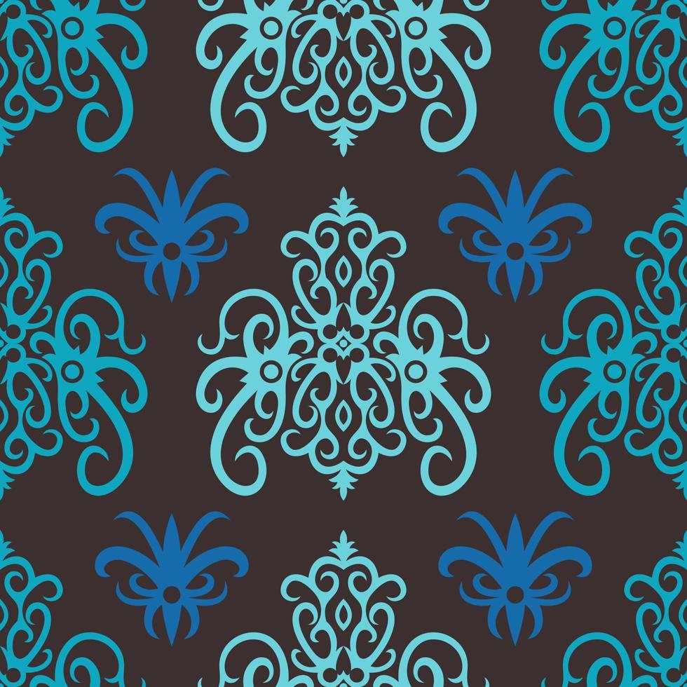 patrón sin costuras de patrón étnico dayak.motivo de tela indonesia tradicional.patrón de borneo. inspiración de diseño vectorial. textil creativo para moda o tela vector