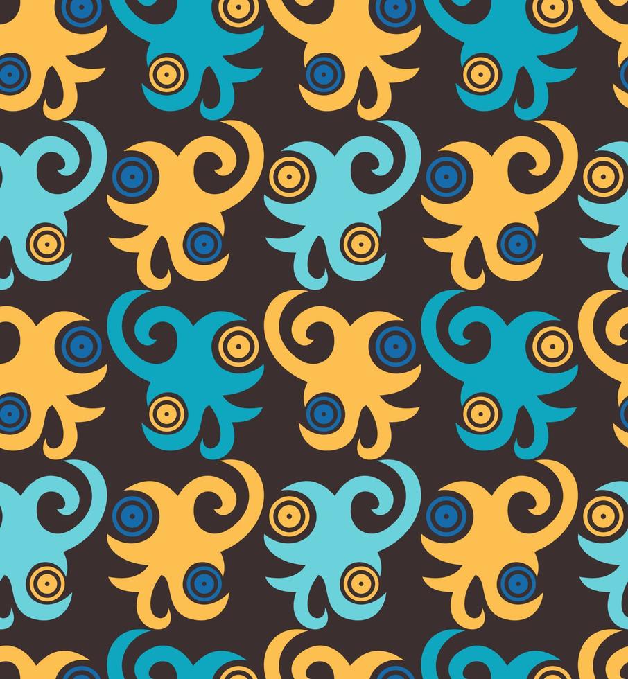 Seamless patern of dayak ethnic pattern.traditional Indonesian fabric motif.borneo pattern. vector design inspiration. Creative textile for fashion or cloth
