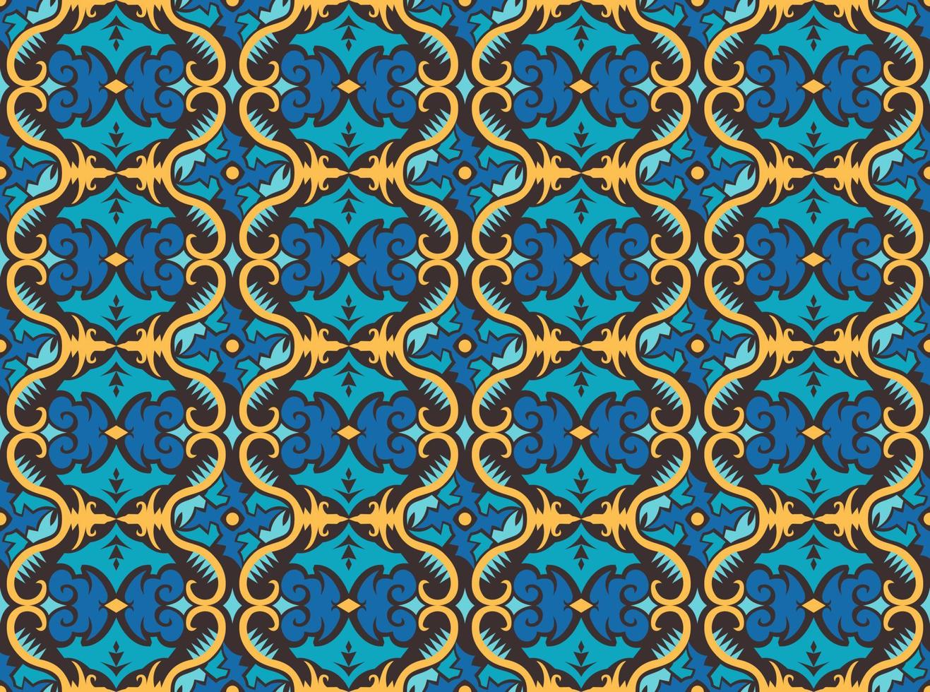 Seamless patern of dayak ethnic pattern.traditional Indonesian fabric motif.borneo pattern. vector design inspiration. Creative textile for fashion or cloth