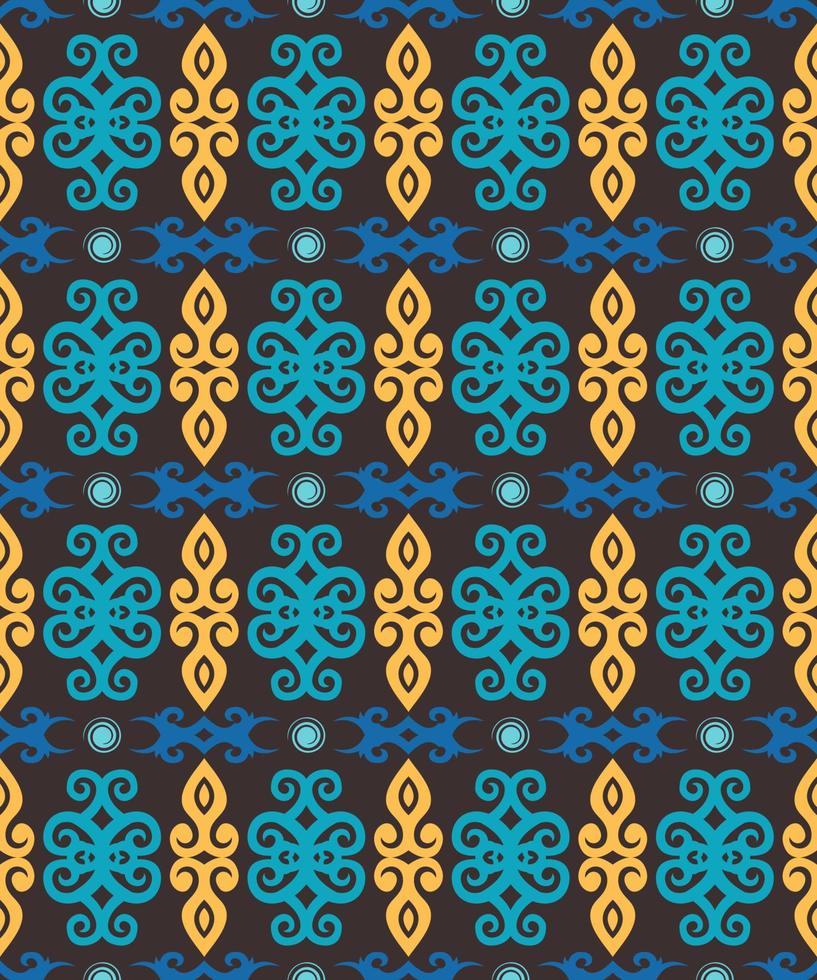 Seamless patern of dayak ethnic pattern.traditional Indonesian fabric motif.borneo pattern. vector design inspiration. Creative textile for fashion or cloth