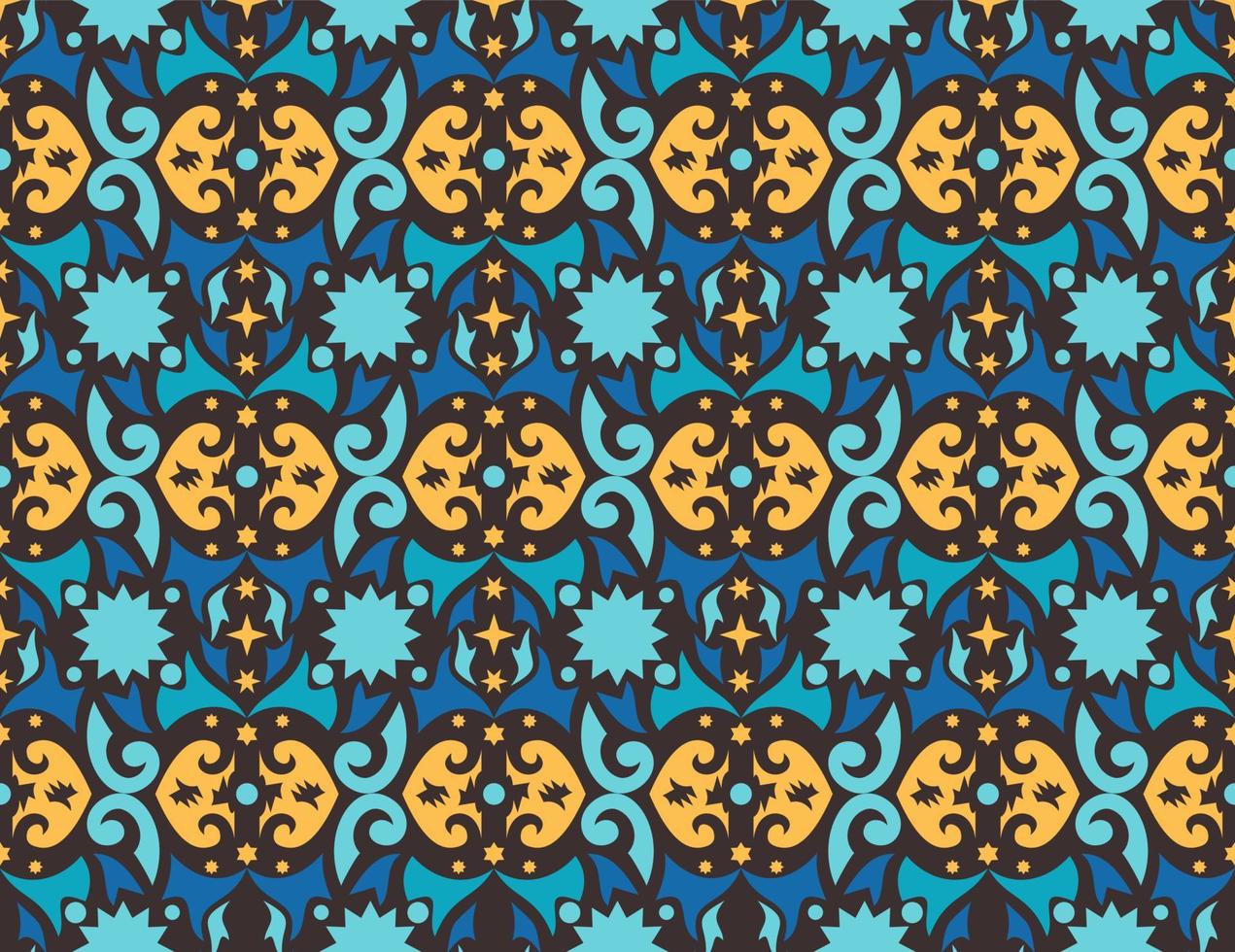 Seamless patern of dayak ethnic pattern.traditional Indonesian fabric motif.borneo pattern. vector design inspiration. Creative textile for fashion or cloth