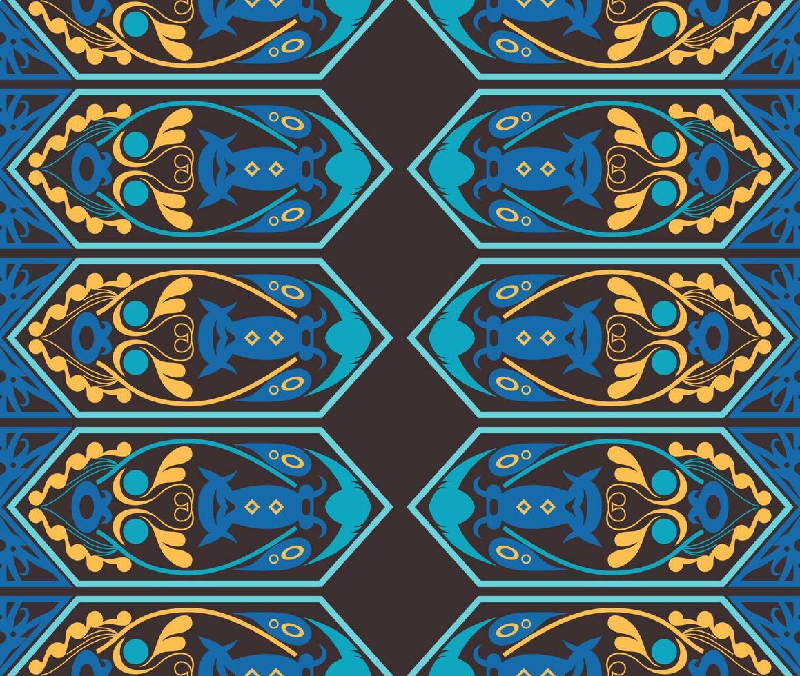 Seamless patern of dayak ethnic pattern.traditional Indonesian fabric motif.borneo pattern. vector design inspiration. Creative textile for fashion or cloth