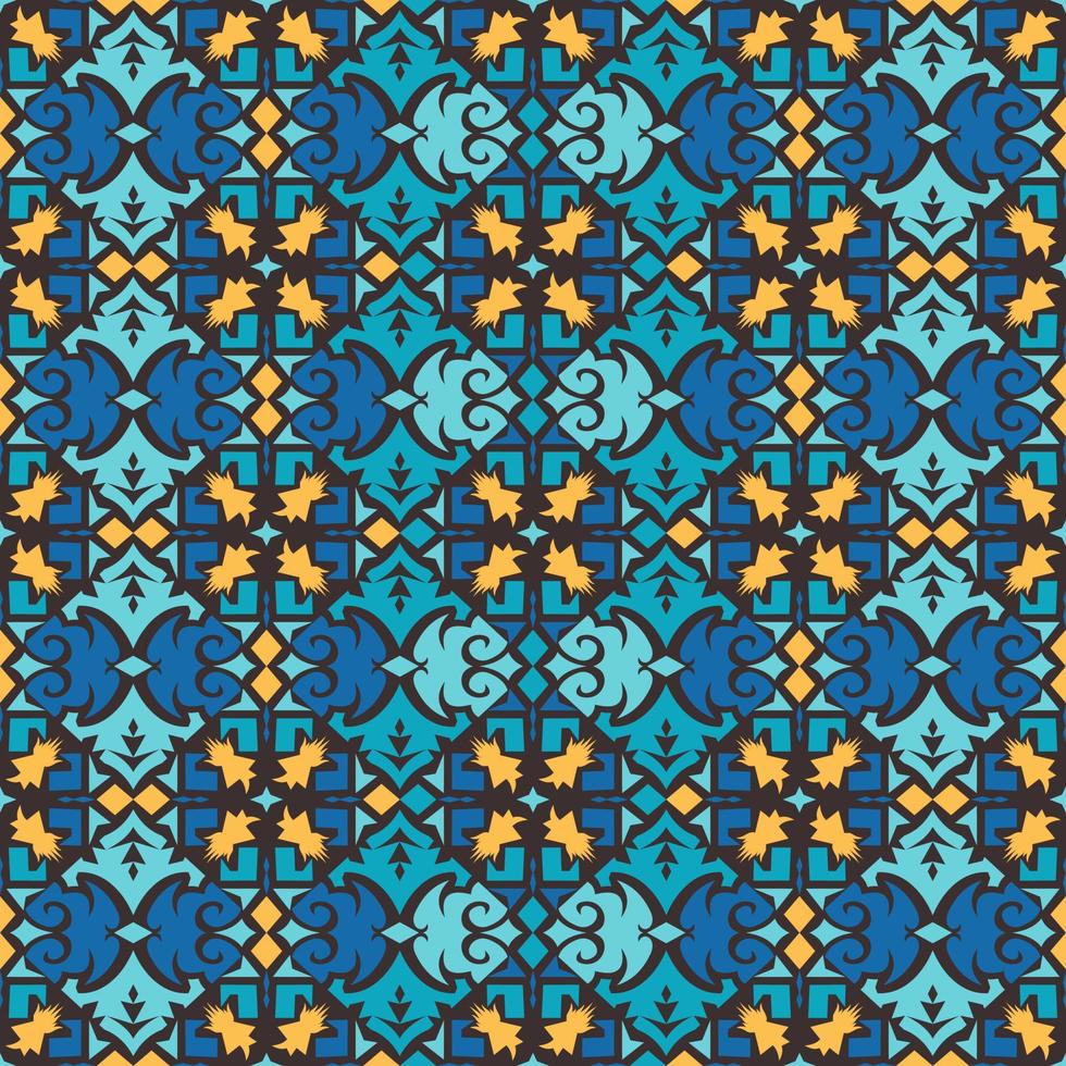 patrón sin costuras de patrón étnico dayak.motivo de tela indonesia tradicional.patrón de borneo. inspiración de diseño vectorial. textil creativo para moda o tela vector