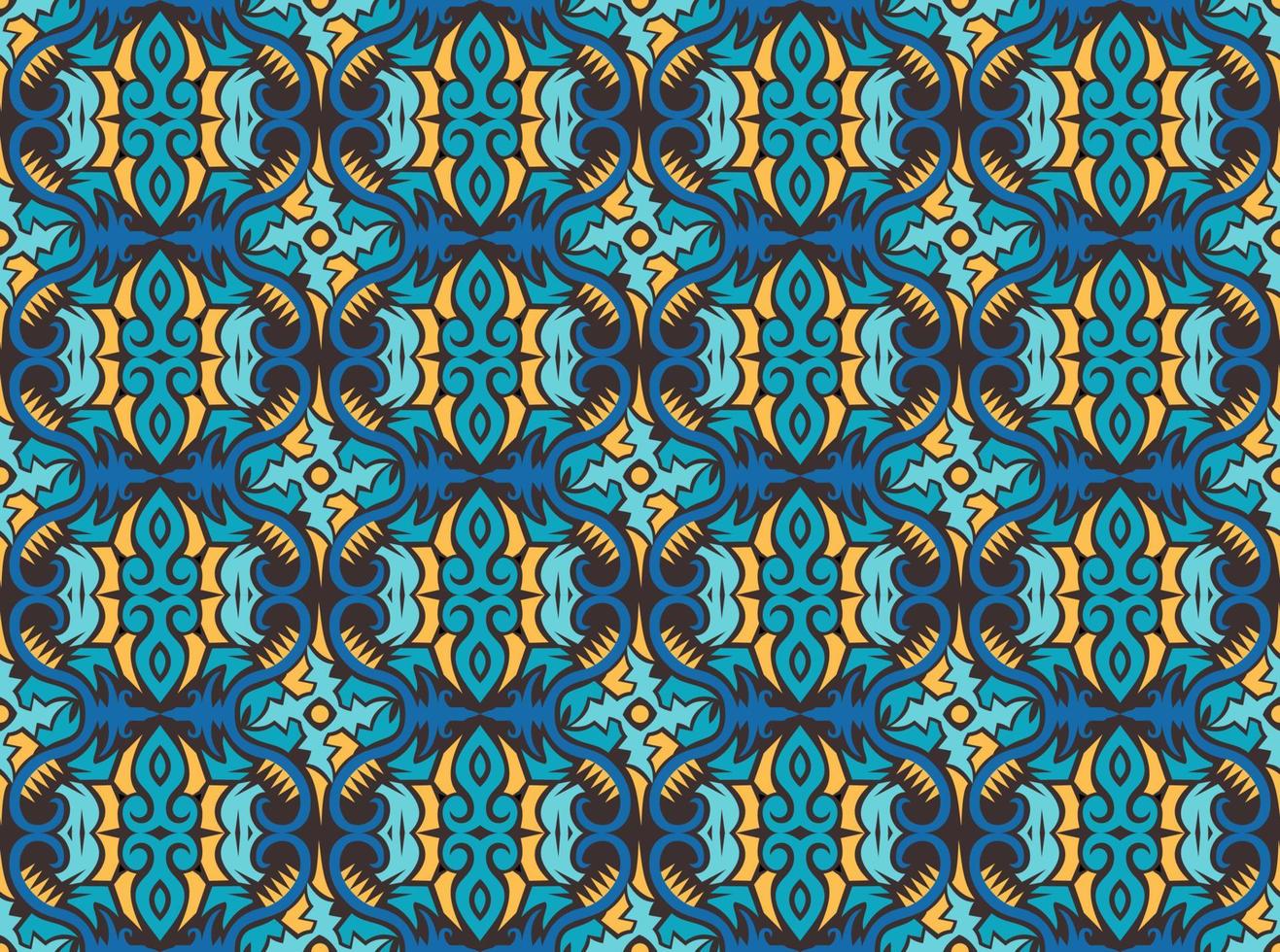 Seamless patern of dayak ethnic pattern.traditional Indonesian fabric motif.borneo pattern. vector design inspiration. Creative textile for fashion or cloth
