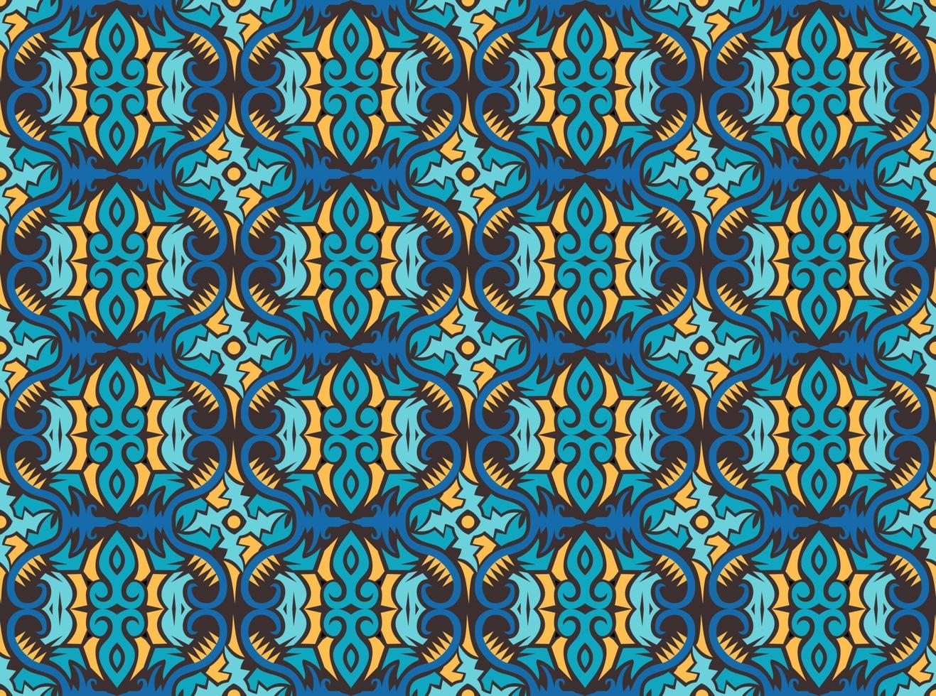 Seamless patern of dayak ethnic pattern.traditional Indonesian fabric motif.borneo pattern. vector design inspiration. Creative textile for fashion or cloth