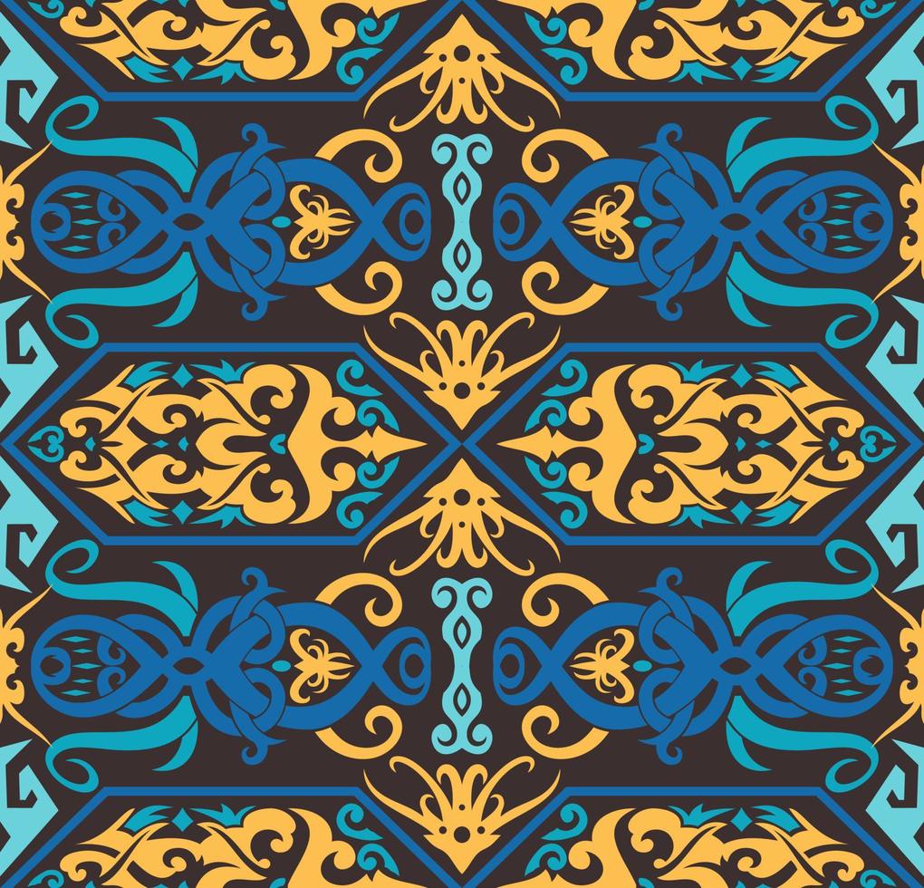 Seamless patern of dayak ethnic pattern.traditional Indonesian fabric motif.borneo pattern. vector design inspiration. Creative textile for fashion or cloth