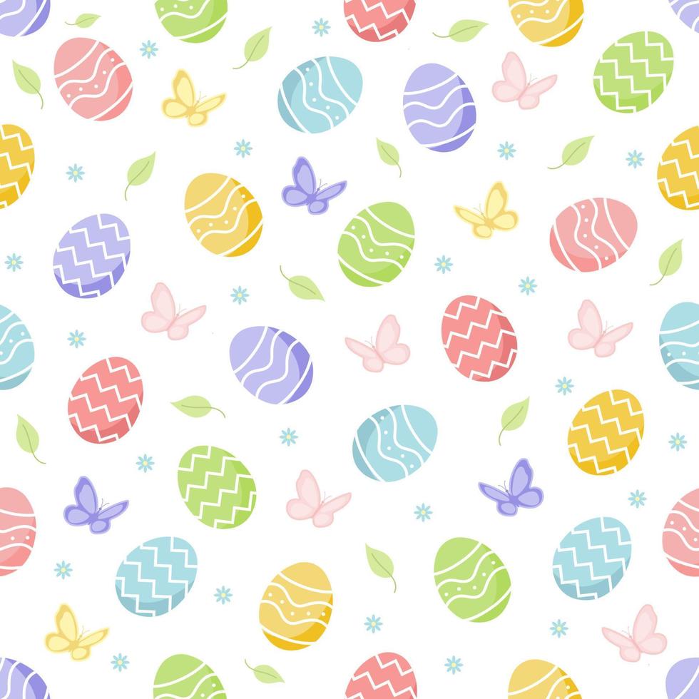 Cute Easter pattern vector