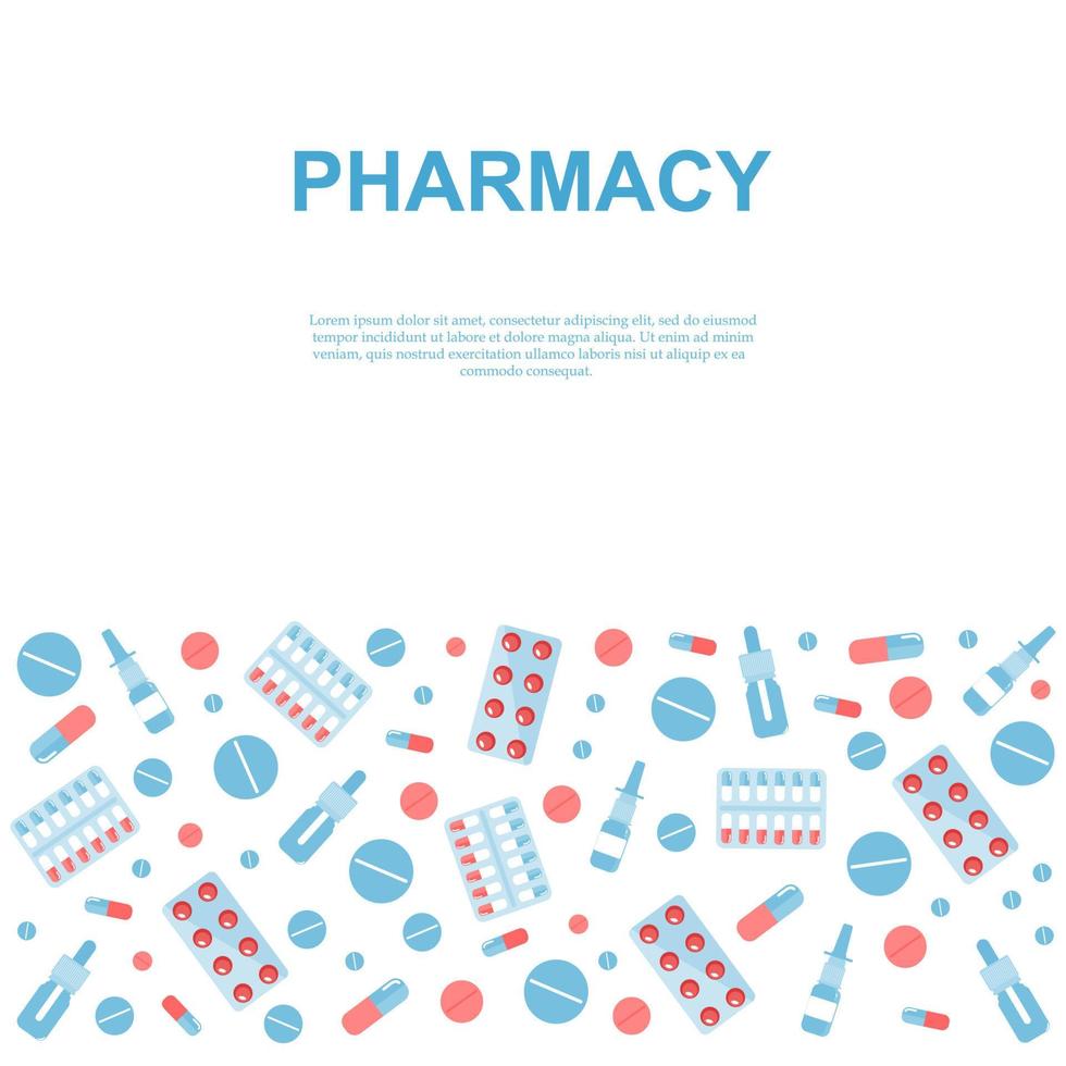 pancarta de farmacia 3 vector