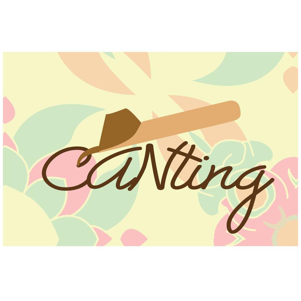 canting, a tool used to make batik traditionally in Indonesia. inspirational logos. vector