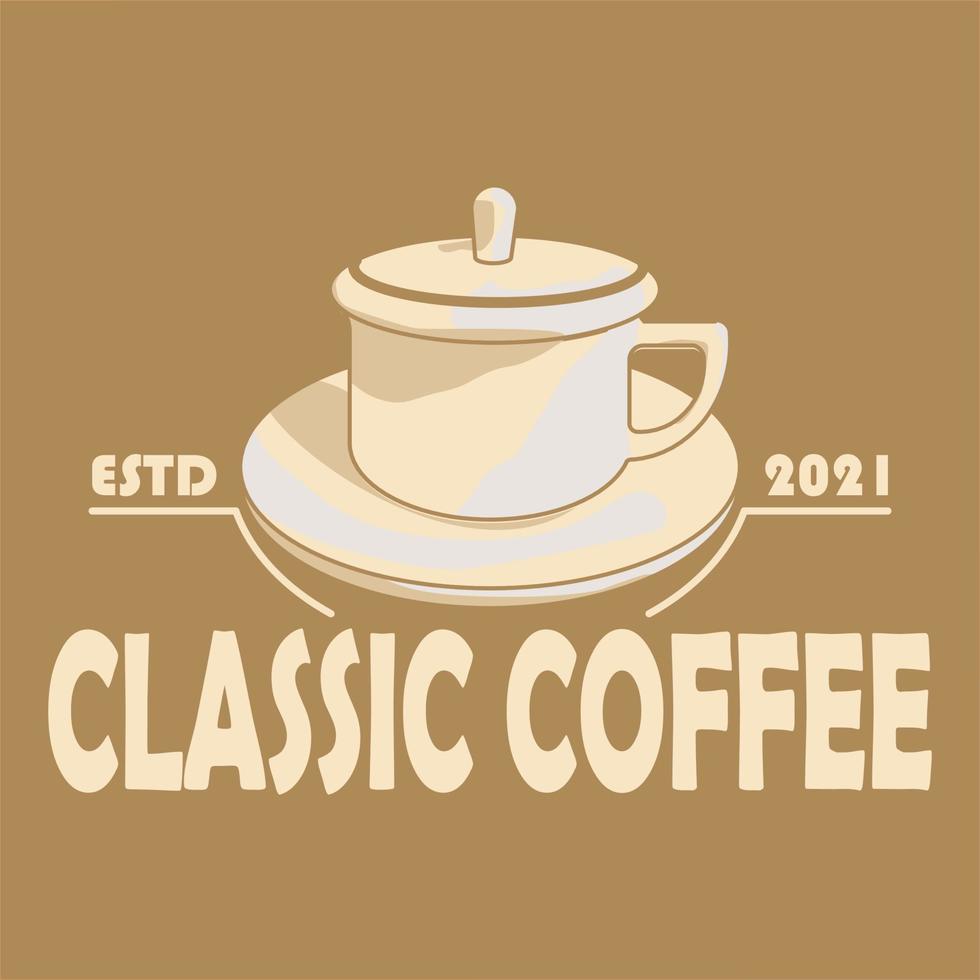 logo coffee. classic. can be used for icons, logos, templates, labels and more vector