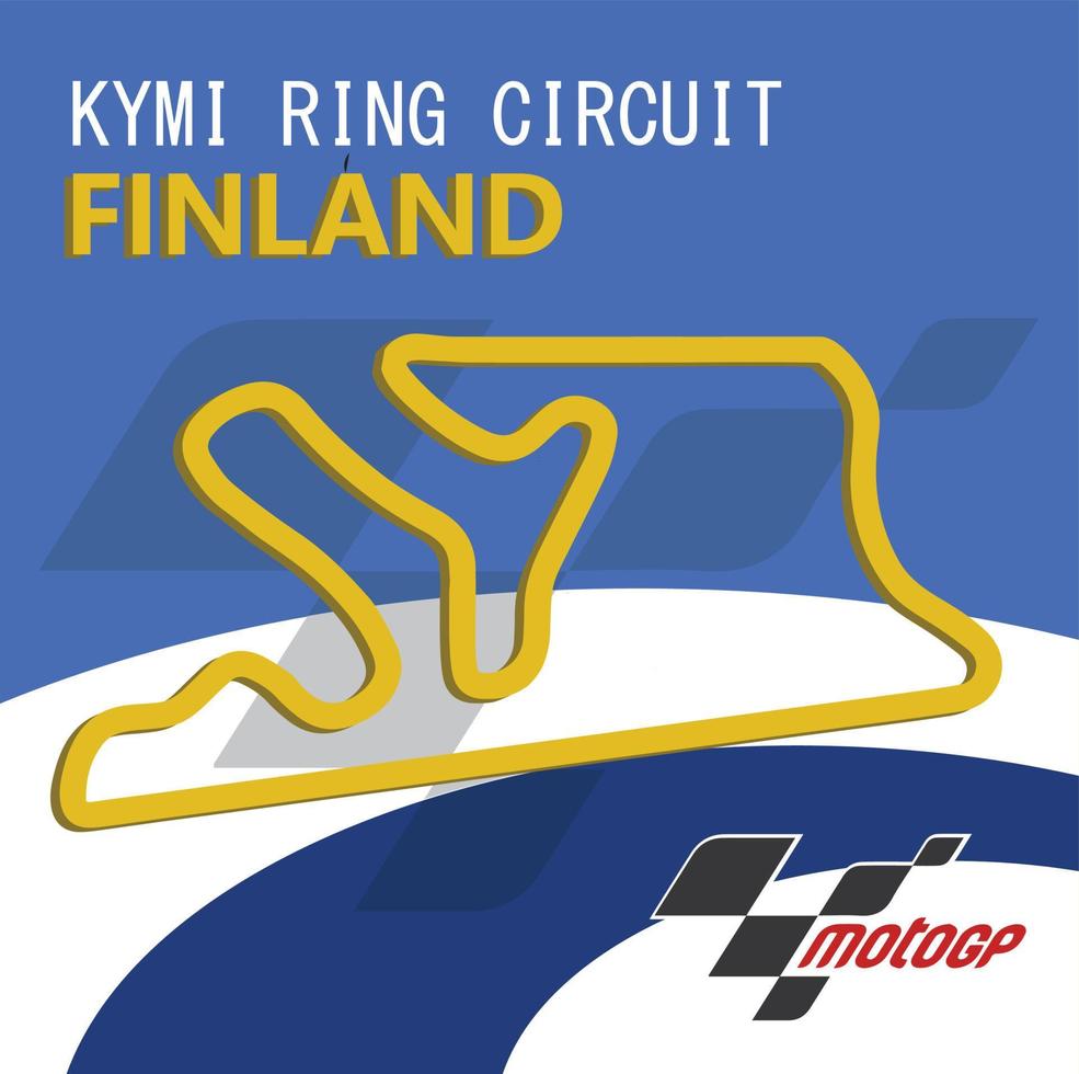 anillo de diseño del logo de finlandia. para diversos fines con archivos vectoriales vector