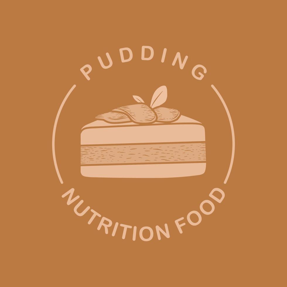 pudding logo. can be used for various business and other purposes. templates, logos, icons and so on vector