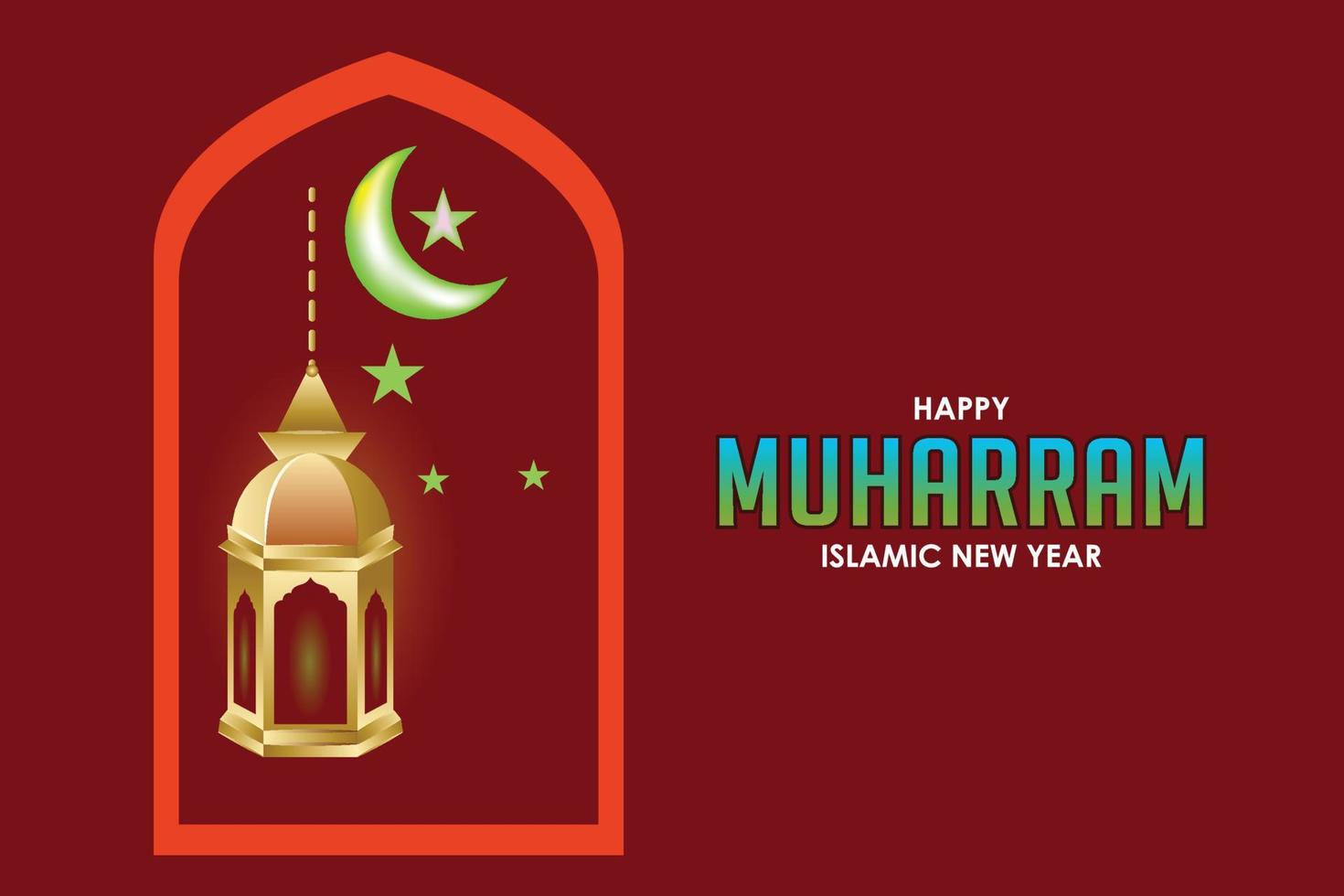 Happy Muharram vector Design